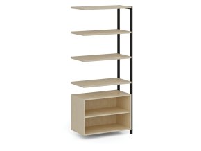 pristavba k policove stene home office s policovou skrinkou cerna briza 112184
