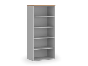 kancelarsky regal primo gray 800 x 500 x 1781 mm seda tresen 83627