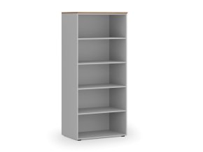 kancelarsky regal primo gray 800 x 500 x 1781 mm seda orech 83630