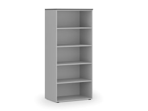 kancelarsky regal primo gray 800 x 500 x 1781 mm seda grafit 83639