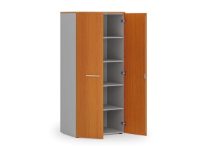 kancelarska policova skrin primo gray s dvermi 800 x 500 x 1781 mm seda tresen 83721