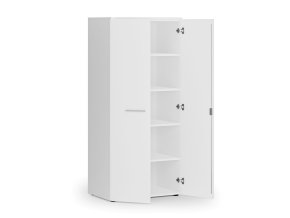 kancelarska policova skrin primo white s dvermi 800 x 500 x 1781 mm bila 83767