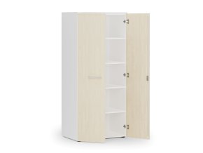 kancelarska policova skrin primo white s dvermi 800 x 500 x 1781 mm bila briza 83779