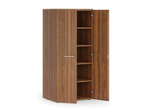kancelarska policova skrin primo wood s dvermi 1781 x 800 x 600 mm orech 83820