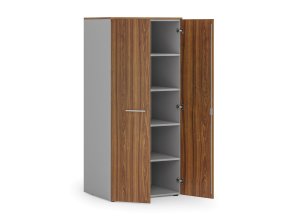 kancelarska policova skrin primo gray s dvermi 1781 x 800 x 600 mm seda orech 83878