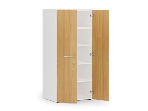 kancelarska policova skrin primo white s dvermi 1781 x 800 x 600 mm bila buk 83909