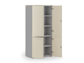 kancelarska policova skrin primo gray pulene dvere 800 x 500 x 1781 mm seda briza 83848