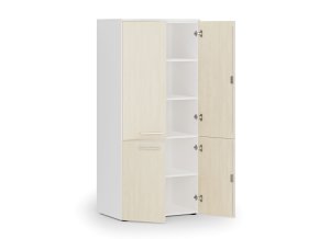 kancelarska policova skrin primo white pulene dvere 800 x 500 x 1781 mm bila briza 83794