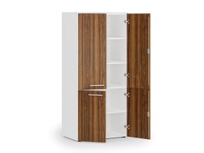 kancelarska policova skrin primo white pulene dvere 800 x 500 x 1781 mm bila orech 83761