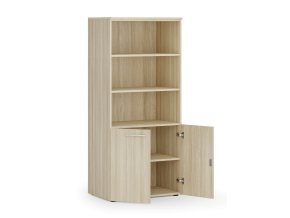 kombinovana kancelarska skrin primo wood nizke dvere 800 x 500 x 1781 mm dub prirodni 83739