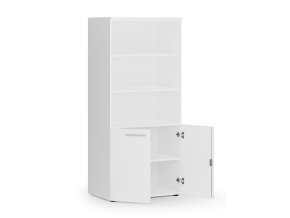 kombinovana kancelarska skrin primo white nizke dvere 800 x 500 x 1781 mm bila 83668
