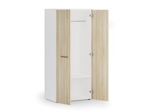 kancelarska satni skrin primo white 1 police satni tyc 800 x 500 x 1781 mm bila dub prirodni 83440