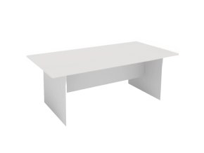 Jednací kancelářský stůl PRIMO WHITE, 200x100 cm, bílá