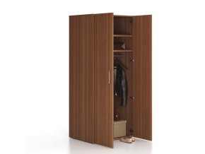 kancelarska satni skrin vysoka solid satni tyc 2 police 800 x 600 x 1830 mm orech 85928