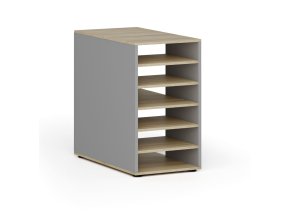 pristavna policova skrinka k pracovnimu stolu primo gray prava seda briza 139195