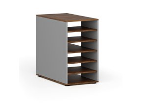 pristavna policova skrinka k pracovnimu stolu primo gray prava seda orech 139198