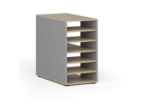 pristavna policova skrinka k pracovnimu stolu primo gray prava seda dub prirodni 139201