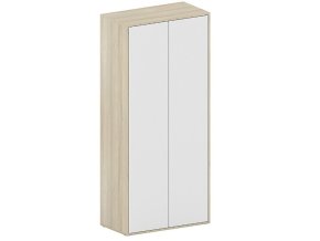 kancelarska policova skrin future 850 x 450 x 1900 mm bila dub 88183