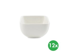 miska hranata mona 8 x 8 cm porcelan 12 ks 115017