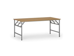 konferencni stul fast ready 180x90 cm sedostribrna podnoz buk 93736