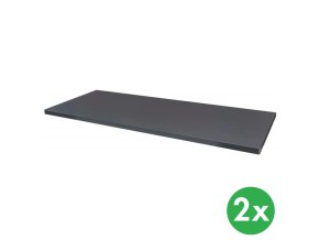 pridavna police k policovym skrinim metal 1200 x 400 mm tmave seda 2 ks 131892