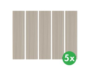 dreveny akusticky panel 2400 x 600 mm baleni 5 ks briza 119050