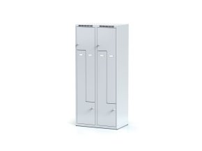 kovova satni skrinka z 4 oddily 1800 x 800 x 500 mm otocny zamek sede dvere 11163