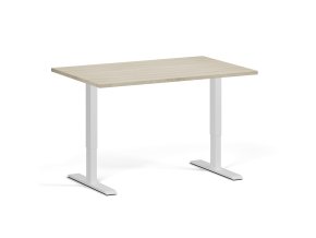vyskove nastavitelny stul 120x80 cm 1 motor bila podnoz dub prirodni 98948