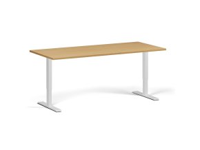 vyskove nastavitelny stul 180x80 cm 1 motor bila podnoz buk 99556
