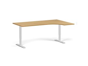 rohovy vyskove nastavitelny stul 180x120 cm 1 motor l p bila podnoz buk 100021