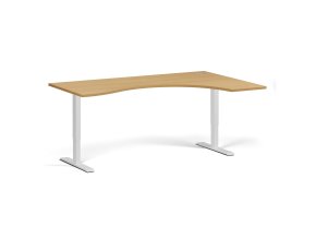 ergonomicky vyskove nastavitelny stul 180x120 cm 1 motor l p bila podnoz buk 100793