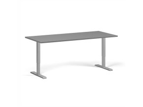 vyskove nastavitelny stul 180x80 cm 1 motor seda podnoz grafit 106025