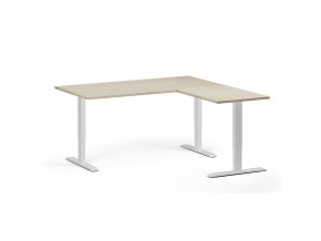 rohovy vyskove nastavitelny stul 160x160 cm 3 motory l p bila podnoz dub prirodni 103261