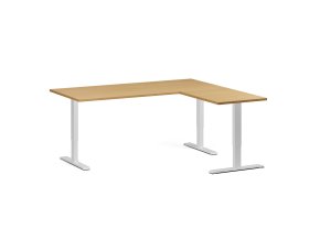 rohovy vyskove nastavitelny stul 180x160 cm 3 motory l p bila podnoz buk 103447
