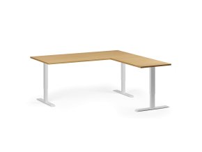 rohovy vyskove nastavitelny stul 180x180 cm 3 motory l p bila podnoz buk 103385