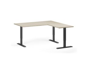 rohovy vyskove nastavitelny stul 160x160 cm 3 motory l p cerna podnoz dub prirodni 102919