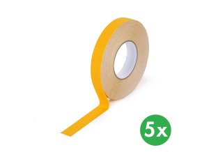protiskluzova paska jemne zrno 25 mm x 18 3 m baleni 5 ks zluta 116348