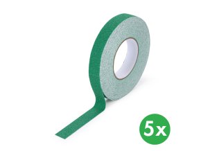 protiskluzova paska jemne zrno 25 mm x 18 3 m baleni 5 ks zelena 116379