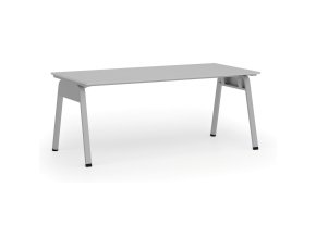 Kancelářský stůl PRIMO GAMMA, 180x90 cm, šedá podnož, šedá