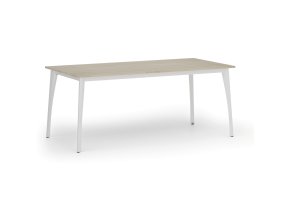 jednaci kancelarsky stul primo omega 180x90 cm bila podnoz dub prirodni 107329
