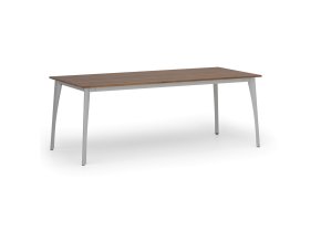 jednaci kancelarsky stul primo omega 200x90 cm seda podnoz orech 107856
