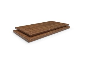 Přídavné police ke skříním a regálům PRIMO, 2 ks, 800 x 420 mm, ořech
