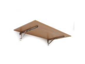 Sklápěcí stůl na zeď, 120x60 cm, nosnost 30 kg, buk
