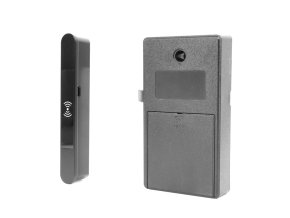 zamek se cteckou rfid karet f132r hlinik cerny 115905