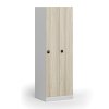 kovova satni skrinka s1 2 oddily 1850 x 600 x 500 mm rfid zamek laminovane dvere dub prirodni 136544