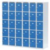 satni skrinka s uloznymi boxy 15 boxu 1800 x 900 x 500 mm otocny zamek modre dvere 125408