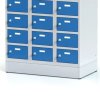 satni skrinka s uloznymi boxy na soklu 30 boxu 1920 x 900 x 500 mm cylindricky zamek sede dvere 125882