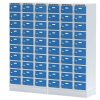 satni skrinka s uloznymi boxy na soklu 30 boxu 1920 x 900 x 500 mm otocny zamek tmave sede dvere 126347