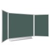 Rozevírací zelená tabule pro popis křídou, keramická / magnetická, 3000 x 1000 mm