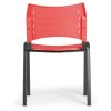 plastova zidle smart chromovane nohy cervena 37256